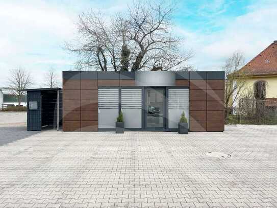 Gut sichtbarer Bürocontainer zentral in Gangkofen zu vermieten