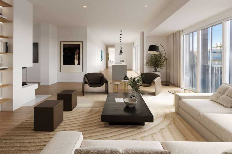 Penthouse Alt-Bogenhausen by Legat Living: 300 m² Wohnfläche, 3 m Deckenhöhe, 2 Kamine, 3 Terrassen