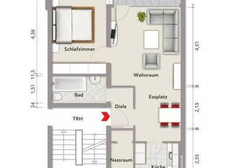 Schöne und vollständig renovierte 2-Raum-EG-Wohnung mit Balkon in Hannover