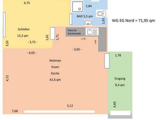 Großzügige 2-Raum-Erdgeschosswohnung mit gehobener Innenausstattung in Köln Porz Eil