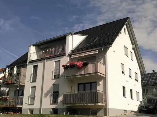 Neuwertige 3 Zimmer Erdgeschosswohnung mit Balkon in Wippenhausen / Kirchdorf zu vermieten.