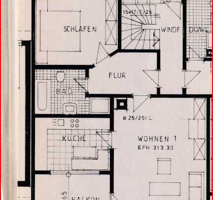 Schöne, geräumige 2-Zimmer-EG-Wohnung mit Balkon in Es-Zell