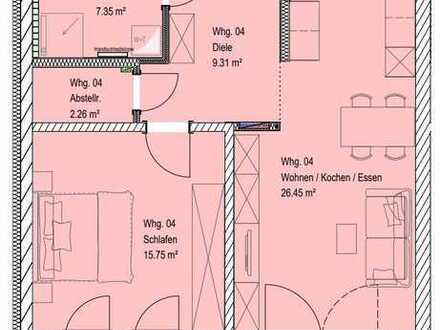 Großzügige 2-Zimmer-Wohnung mit Südbalkon! Provisionsfrei!