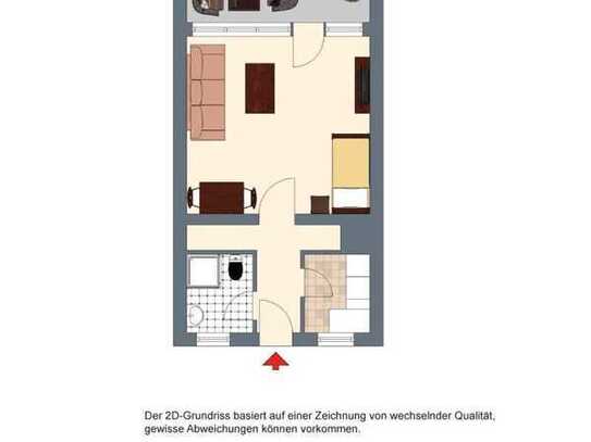 Stilvolle 1-Zimmer-Wohnung mit Einbauküche in Kiel