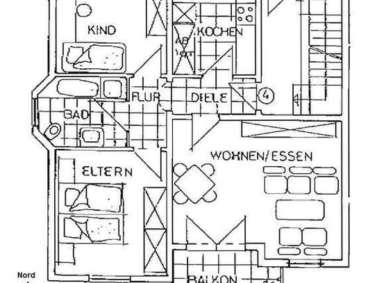 Hell und ruhig: 3-Zimmer-EG-Wohnung angenehm am Ortsrand