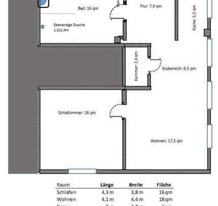 Altersgerechte / Barrierefreie Wohnung 75qm im EG frisch saniert / Erstbezug