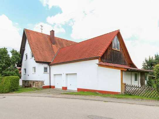 Wohnen inkl. großem Garten, Scheune und 2 Garagen in idyllischer Feldrandlage