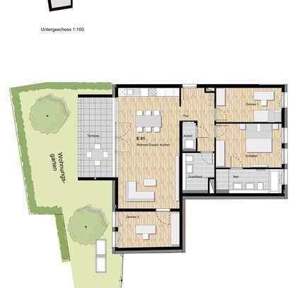 4-Zimmer Neubauwohnung mit Terrasse & Garten