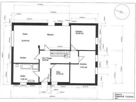 Preiswerte 5-Zimmer-EG-Wohnung mit Balkon und EBK in Haren (Ems)