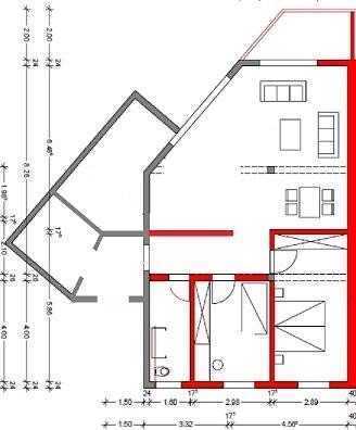 Kernsanierte Wohnung mit dreieinhalb Zimmern und Balkon