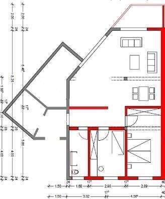 Kernsanierte Wohnung mit dreieinhalb Zimmern und Balkon