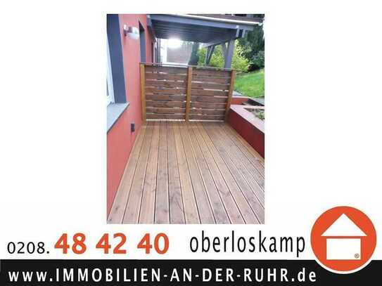 Moderne 2 Zimmer-Erdgeschoßwohnung mit Terrasse und Garten in zentraler Lage in Mülheim an der Ruhr!