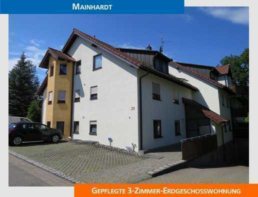 Freundliche 3-Zimmer-Erdgeschosswohnung mit Terasse und EBK in Mainhardt