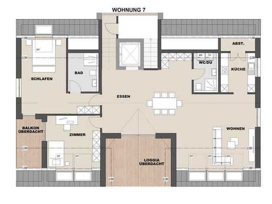 WHG 7 4-Zimmer Penthouse ca. 136 m² Neubauprojekt Haus Seeblick