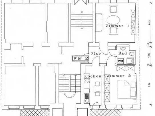 RESERVIERT: gemütliche 2-Raumwohnung *Terrasse *, Toplage