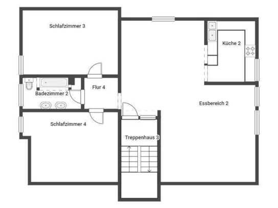 Großzügige, renovierte Wohnung mit Einbauküche