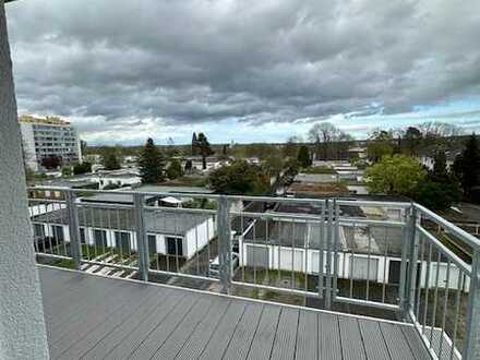 Neubau-Apartment mit Dachterrasse zum Rhein! Erstbezug nach Dachaufstockung, Bezug kurzfristig mgl.