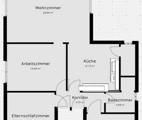 Ruhige 4-Zimmer-Wohnung in Uslar