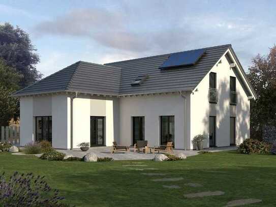 Energieeffizientes Bauen. Zweifamilienhaus. Nachhaltige Lösungen für eine grüne Zukunft