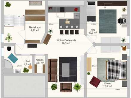 Renovierte 3-Zimmer-Dachgeschosswohnung mit einer gelungenen Raumaufteilung!