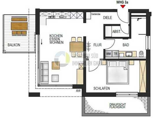 Ideale Kapitalanlage lichtdurchflutete 2,5-Zimmer Obergeschosswohnung mit Balkon