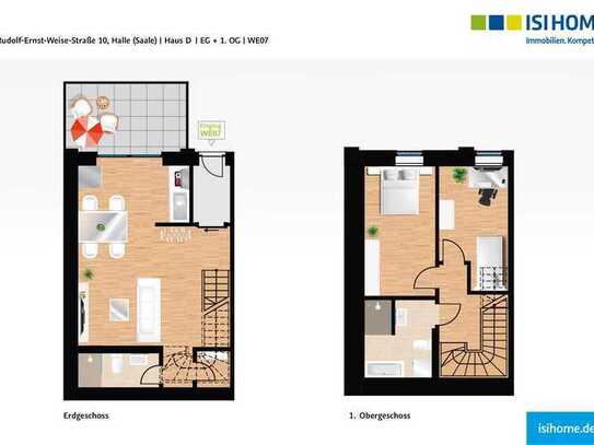 3-Raum-Maisonette-Wohnung im "Markthof-Carré" - WE23