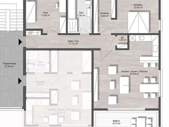 Neuwertige 3,5-Zimmer-Wohnung mit Balkon in Dortmund