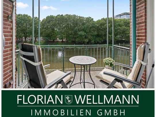 Bremen - Teerhof | 3-Zimmer-Etagenwohnung mit moderner Ausstattung, Südwestbalkon und Blick auf die