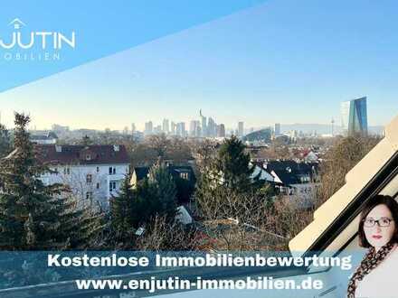 Maisonettewohnung mit Ausblick auf die Frankfurter Skyline