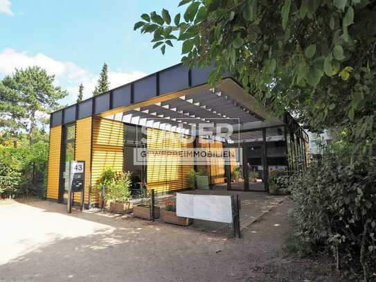150 m² - Solitärer Büropavillon mit großer Terrasse *2723*
