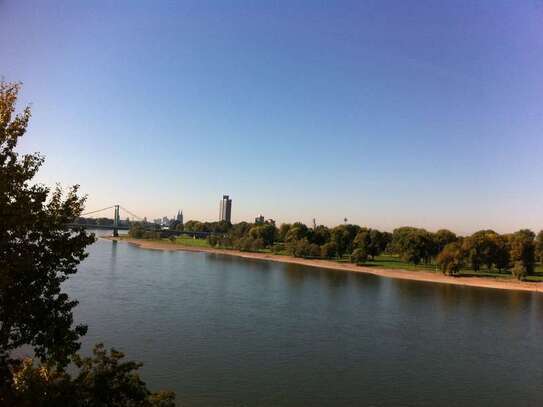 Herrlicher Rheinblick, 1 Zimmer KDB Balkon