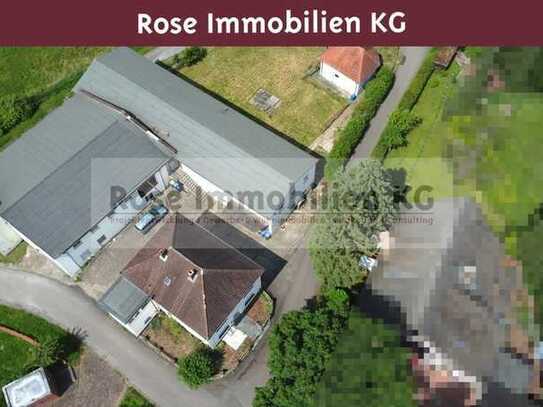 ROSE IMMOBILIEN KG: Arbeiten und Wohnen auf einem Grundstück! Oder investieren Sie in ein Renditeobj