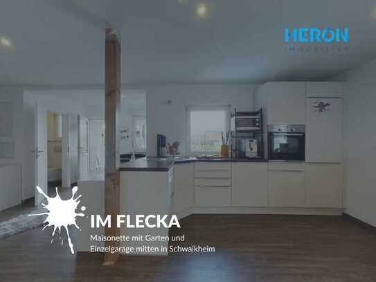 IM FLECKA - Maisonette mit Garten und Einzelgarage mitten in Schwaikheim