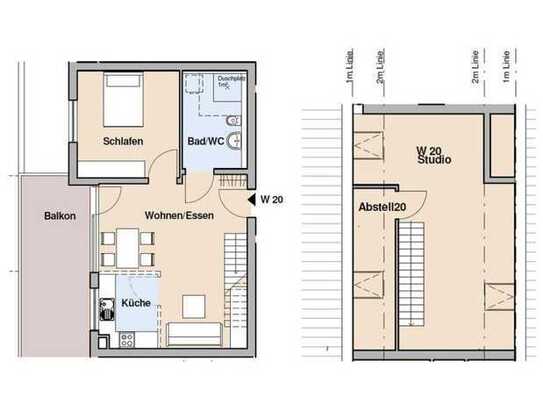 Neuwertige Maisonette-Wohnung mit drei Zimmern und Balkon in Ofterdingen