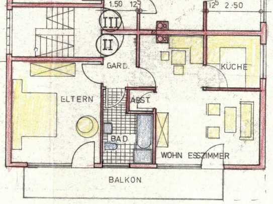 Helle zwei Zimmer Wohnung in Germersheim (Kreis), Rheinzabern