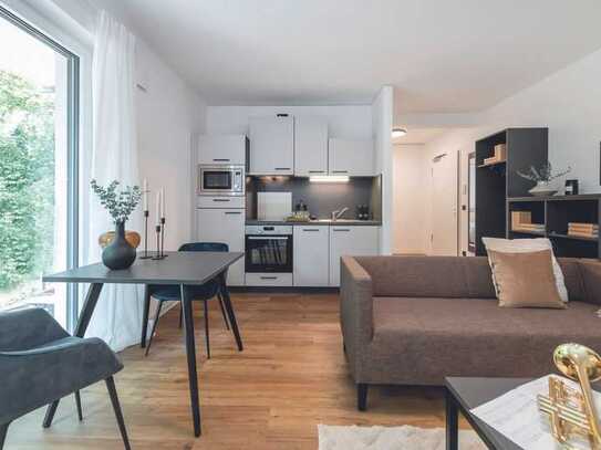 Exklusives Business Apartment, vollmöbliert mit Terrasse, inkl. aller NK + Internet