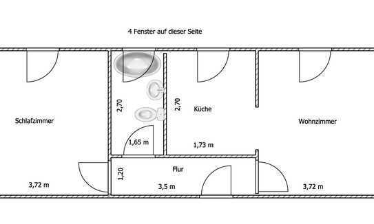 Schöne 2 Zimmerwohnung