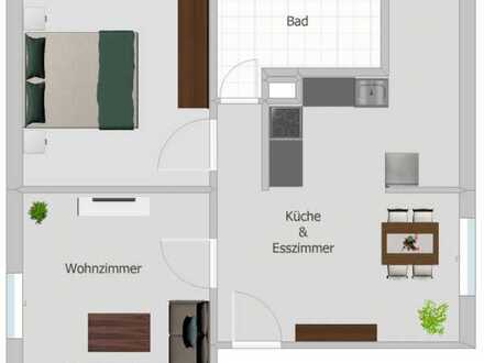 Vollständig renovierte 2,5-Zimmerwohnung in ruhiger Lage in Erbach-Dellmensingen