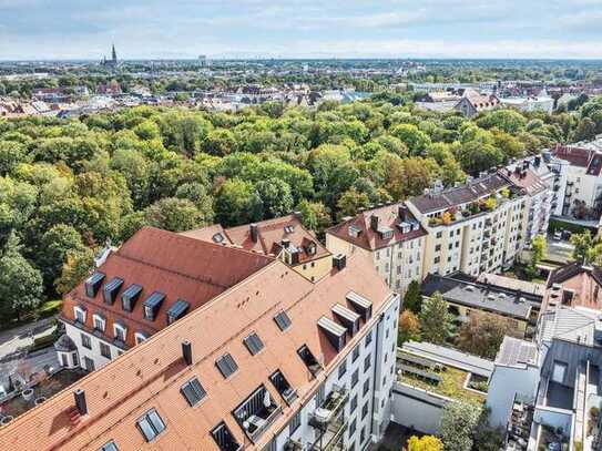 Exklusive Maisonettwohnung mit Dachterrasse im Herzen Münchens