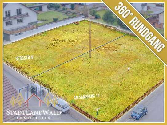 Ein Doppelbauplatz für große Träume und mit tollem Ausblick - StadtLandWald-Immobilien