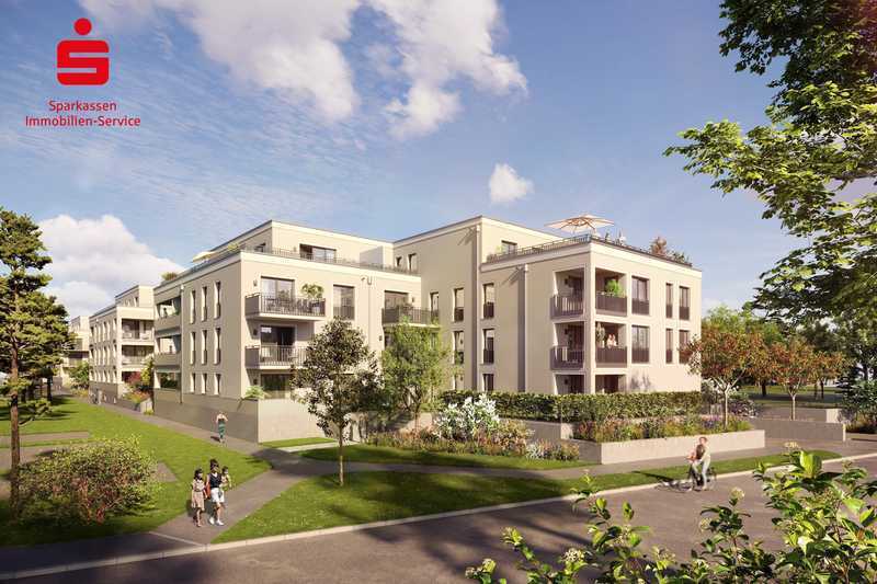 KFW55! - Idyllisch wohnen vor den Toren Münchens - Exklusive 3-Zimmer-Wohnung mit Westloggia!