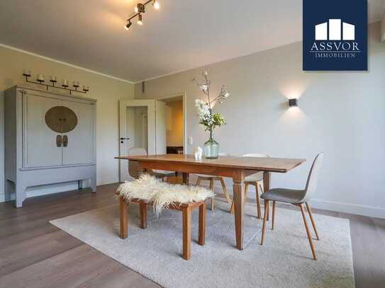 Möblierte 3-Zimmer-Wohnung mit Westloggia im schönen Kaiserswerth