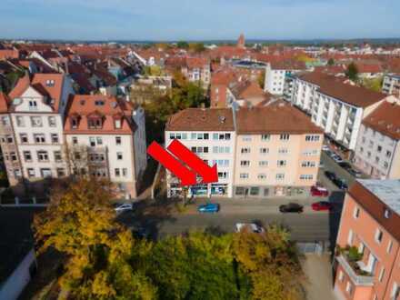 Vermietete Gewerbefläche mit Schaufenster im gefragten Gärten h. d. Veste