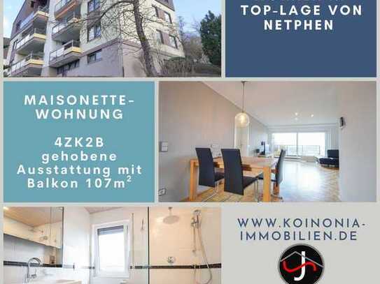Maisonette-Wohnung 4ZK2B mit Balkon in gehobener Ausstattung