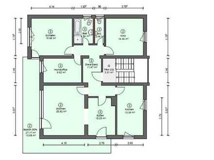 Freundliche Wohnung mit sechs Zimmern in Altendorf