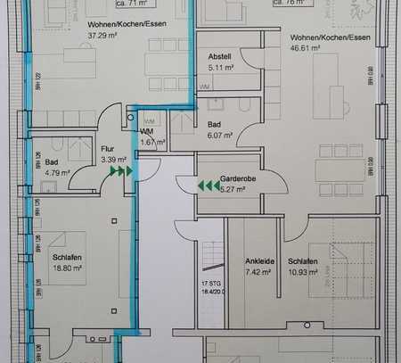 Erstbezug nach Sanierung - Moderne 3-Raum-Wohnung zur Vermietung