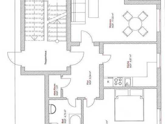 Geschmackvolle, gepflegte 2-Zimmer-Wohnung mit Balkon in Bonn