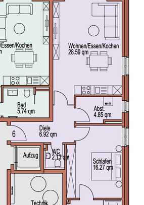 Erstbezug: Barrierefreie Eigentumswohnung mit moderner Ausstattung und überdachtem Balkon!