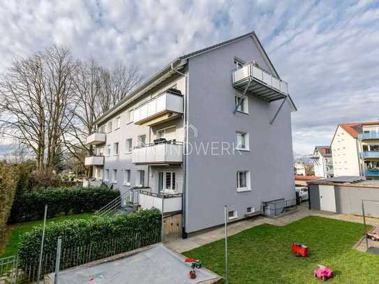 Schöne 4-Zimmer-Wohnung mit Südwestbalkon im 1. OG inkl. Stellplatz, 2023 saniert & jetzt bezugsfrei