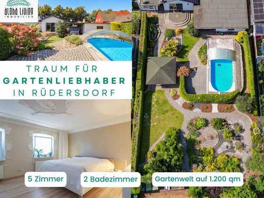 Gartenliebhaber aufgepasst! Doppelhaushälfte mit Pool & Gartenparadies in Hennickendorf